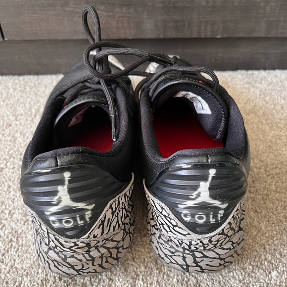 Mens Air Jordan ADG Cement 3 Black Golf Shoes Size 9 - Picture 6 of 12